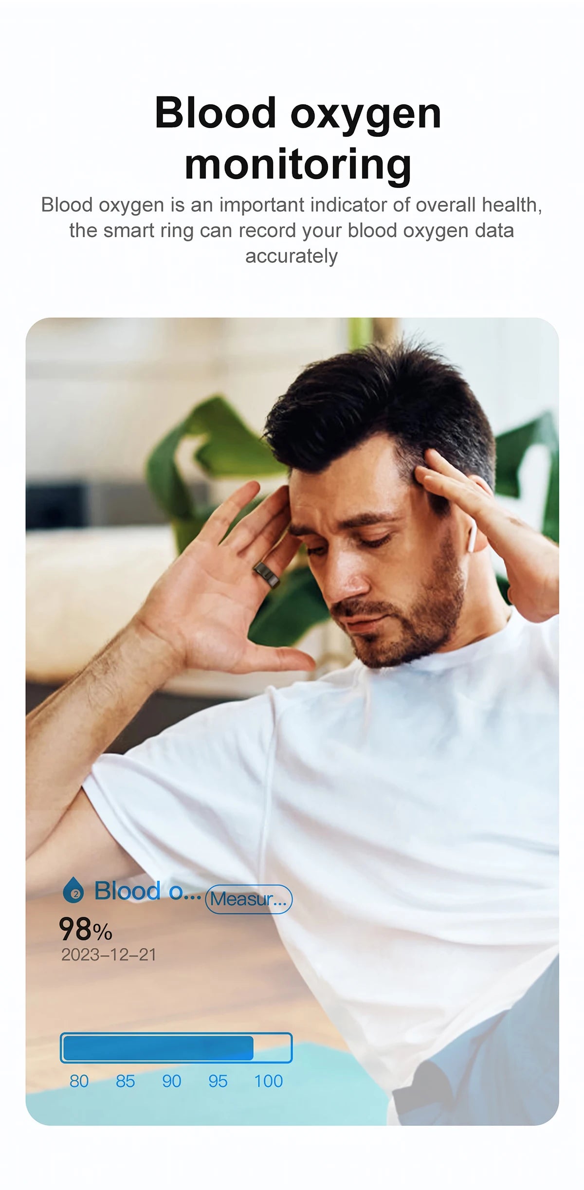 AMZMAX R02 Smart Ring – Fitness Tracker with Multi-Sport Modes, Health Monitoring, IP68 Waterproof Military-Grade Smart Ring