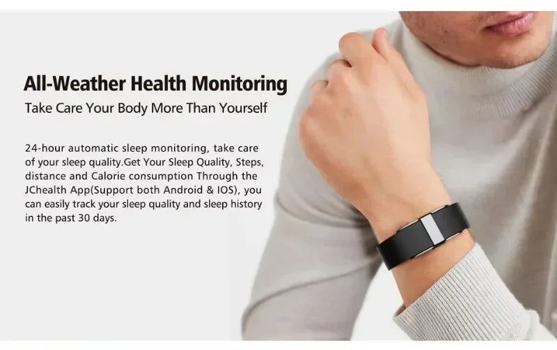2208A Smart Bracelet – Heart Rate & Blood Pressure Monitor, Pedometer Fitness Tracker for Men & Women