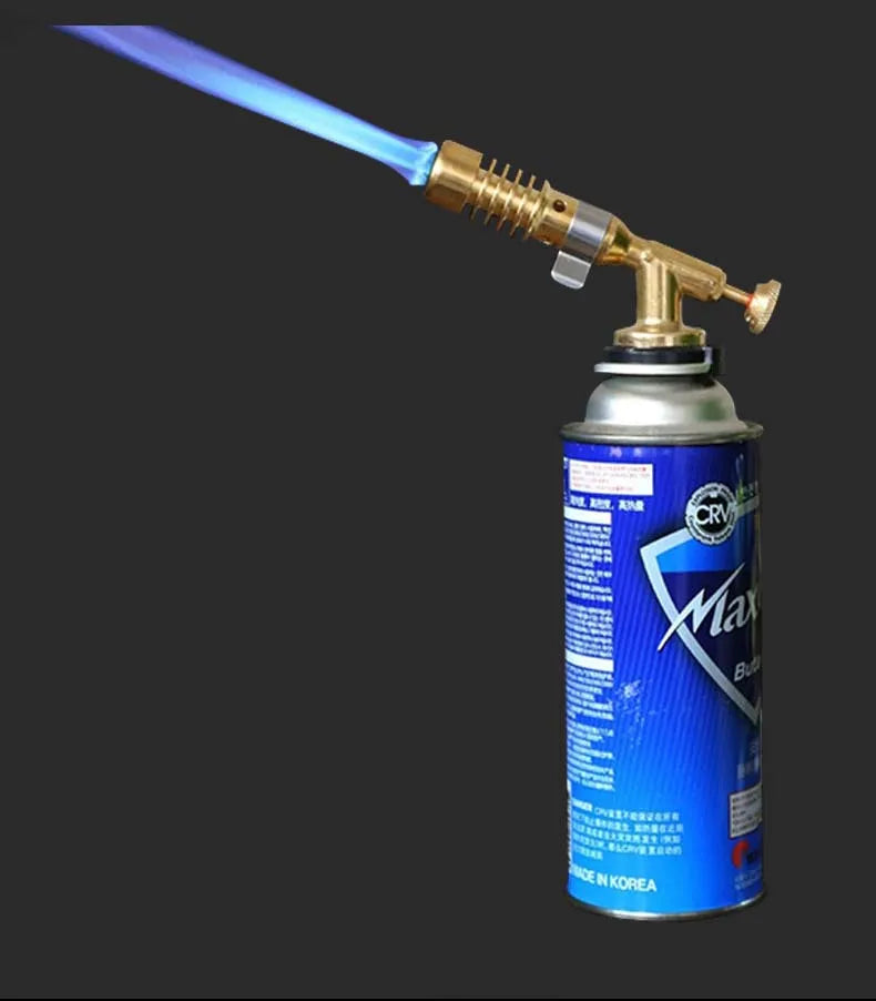 Camping Gas Torch – Butane Flame Gun with Auto-Ignition for Cooking & Soldering