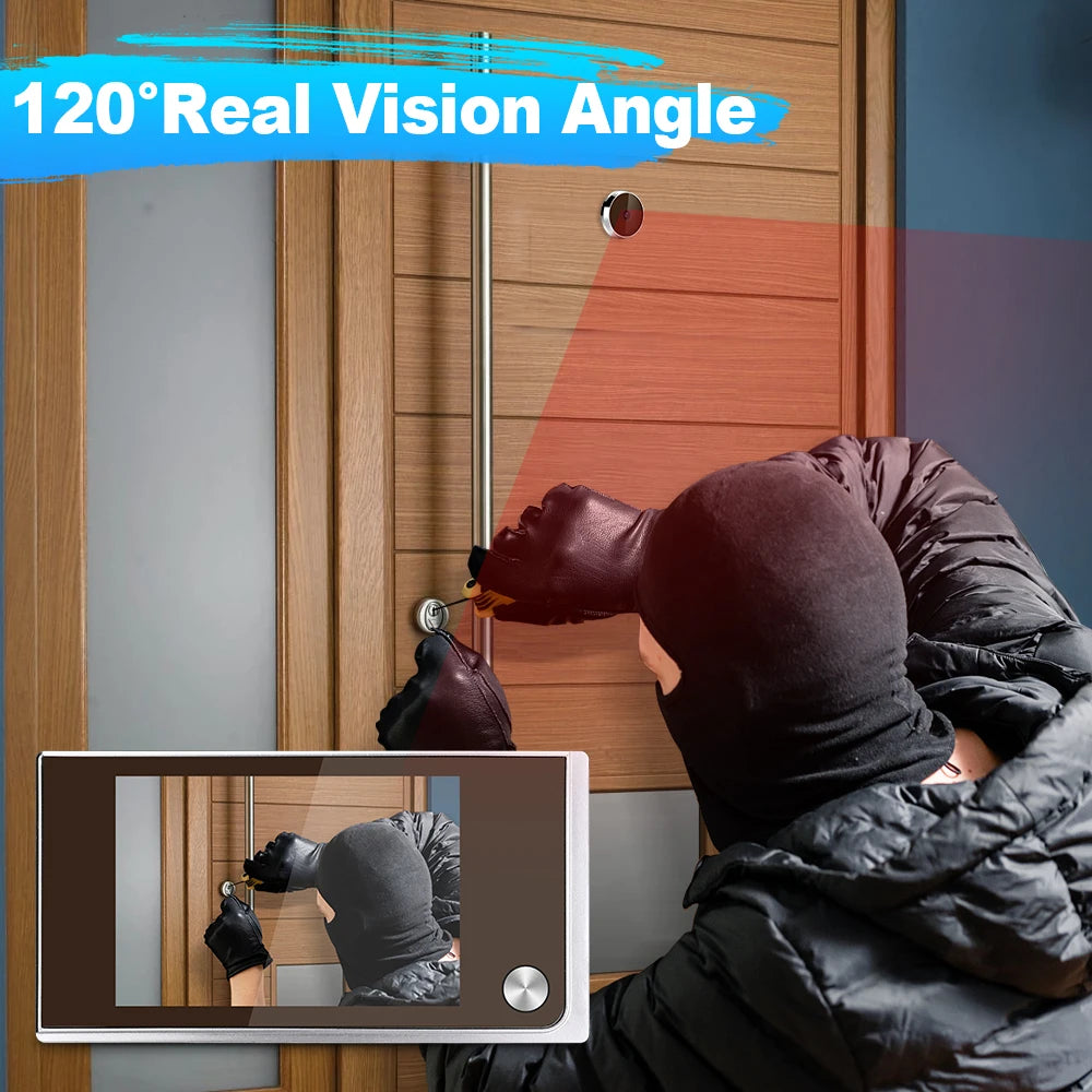 Awapow 3.5" Digital Door Viewer – HD Peephole Camera with LCD Display