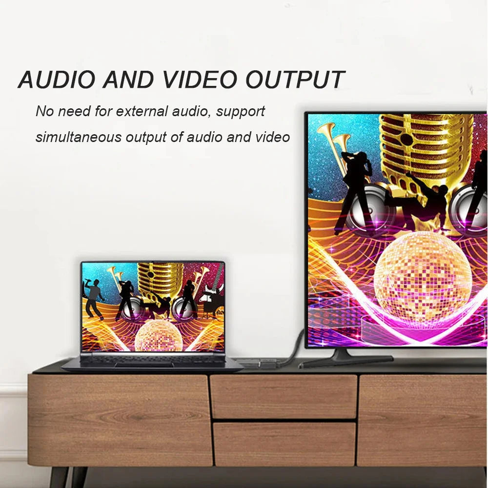 DisplayPort to HDMI Adapter – 4K/1080P DP Male to HDMI Female Cable Converter