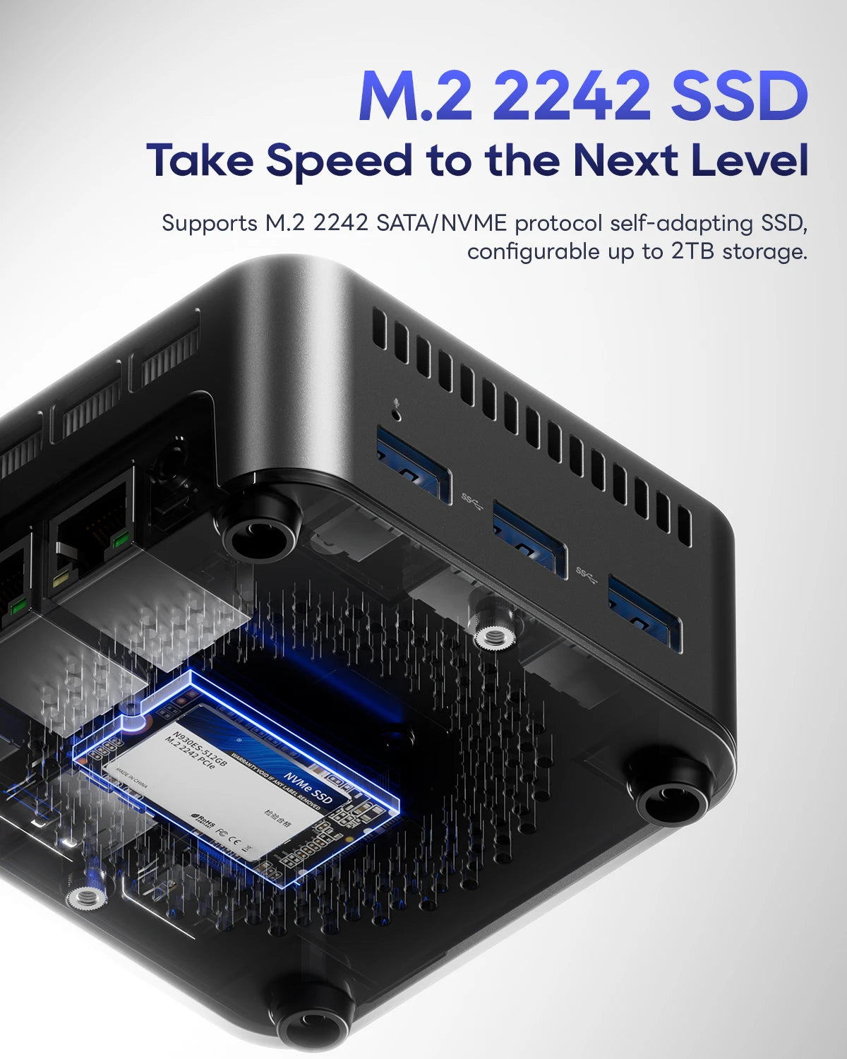 AOOSTAR N1 Pro Mini PC – Intel N150, 12GB RAM, Dual 2.5G LAN