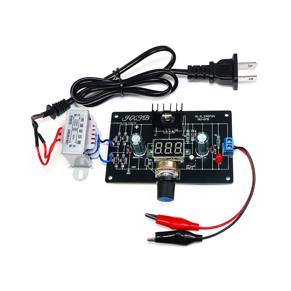 LM317 Adjustable Power Supply DIY Kit – DC Regulated Module for Welding Practice