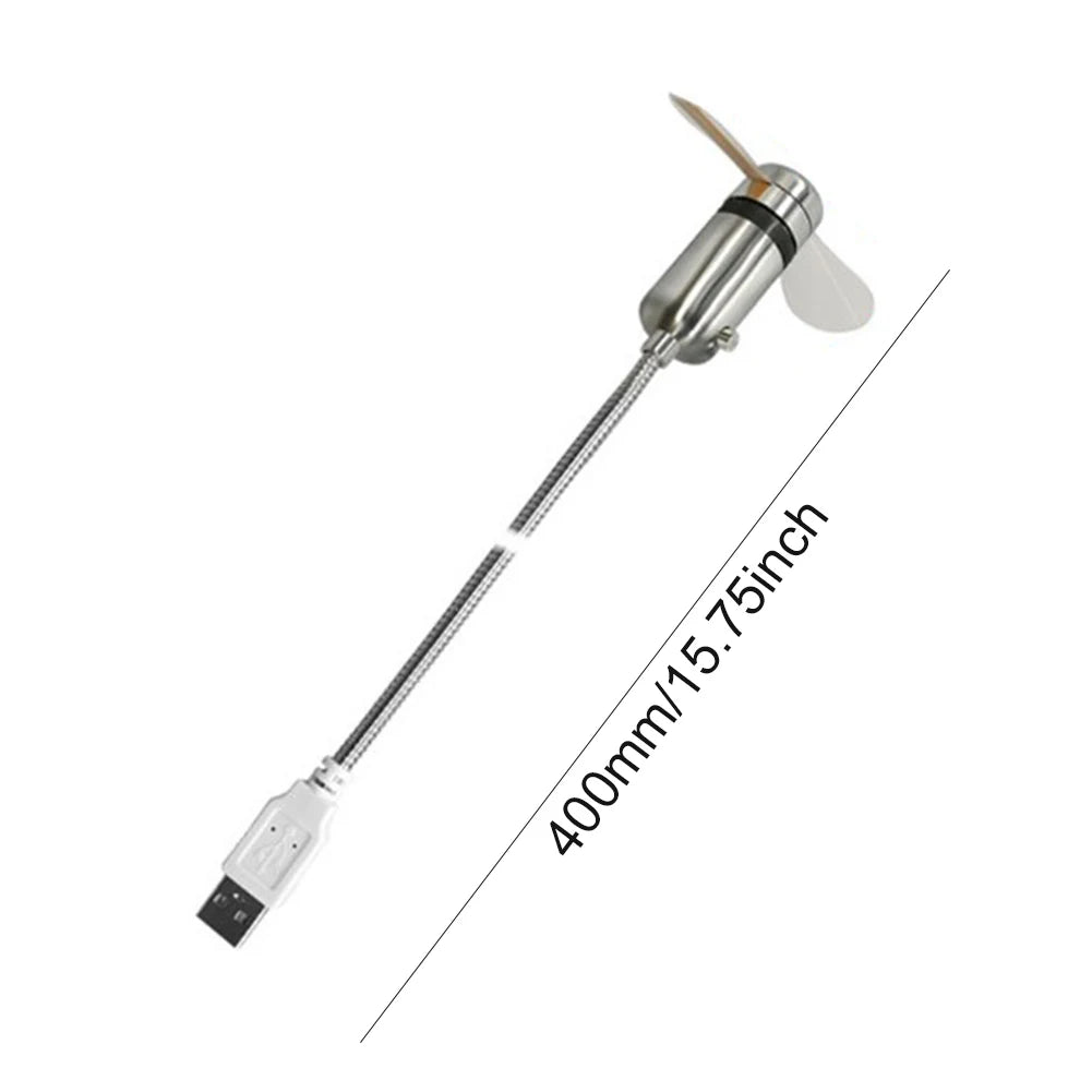 USB LED Clock Fan – Mini Cooling Fan with Time & Temperature Display