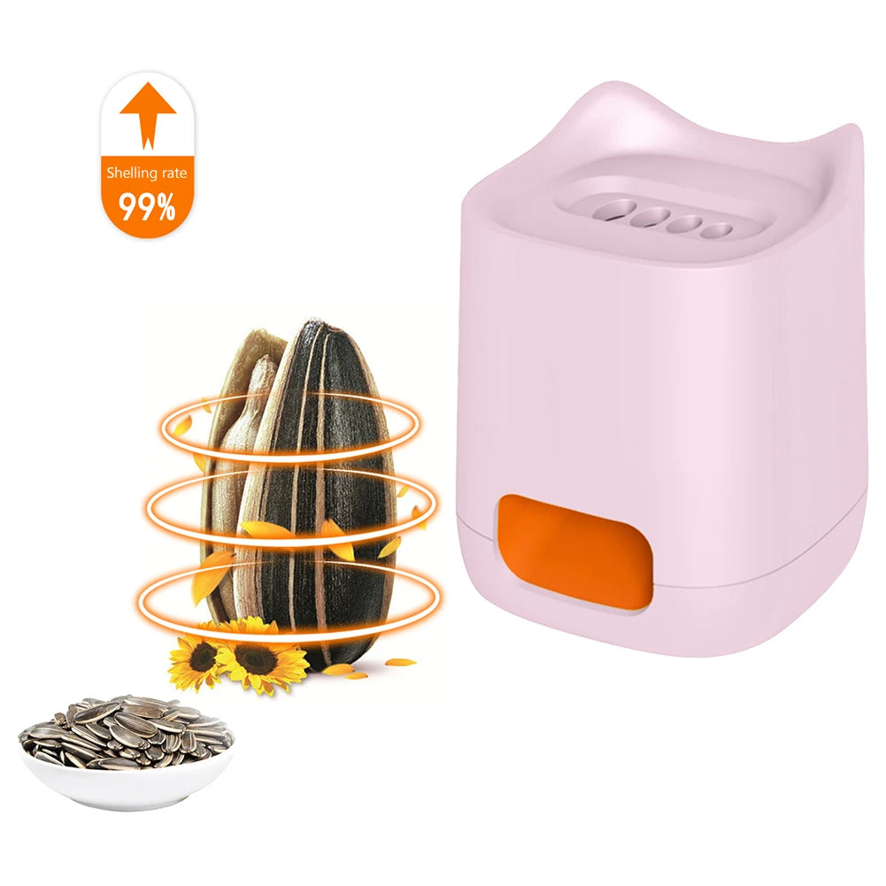 Electric Sunflower Seed Peeler – Portable Cartoon Design