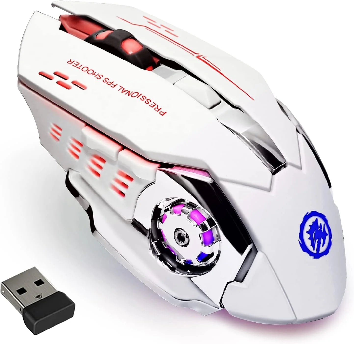 Rechargeable Bluetooth Gaming Mouse – Backlit Wireless USB for PC & Esports