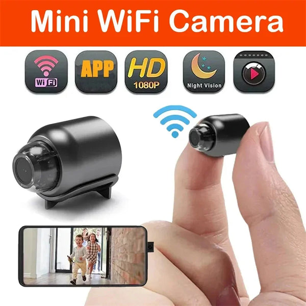 1080P Mini WiFi Smart Camera – Indoor Night Vision IP Security Cam with Audio & AI Detection