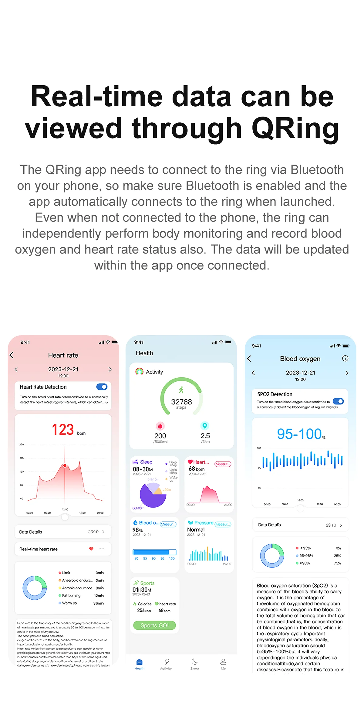AMZMAX R02 Smart Ring – Fitness Tracker with Multi-Sport Modes, Health Monitoring, IP68 Waterproof Military-Grade Smart Ring