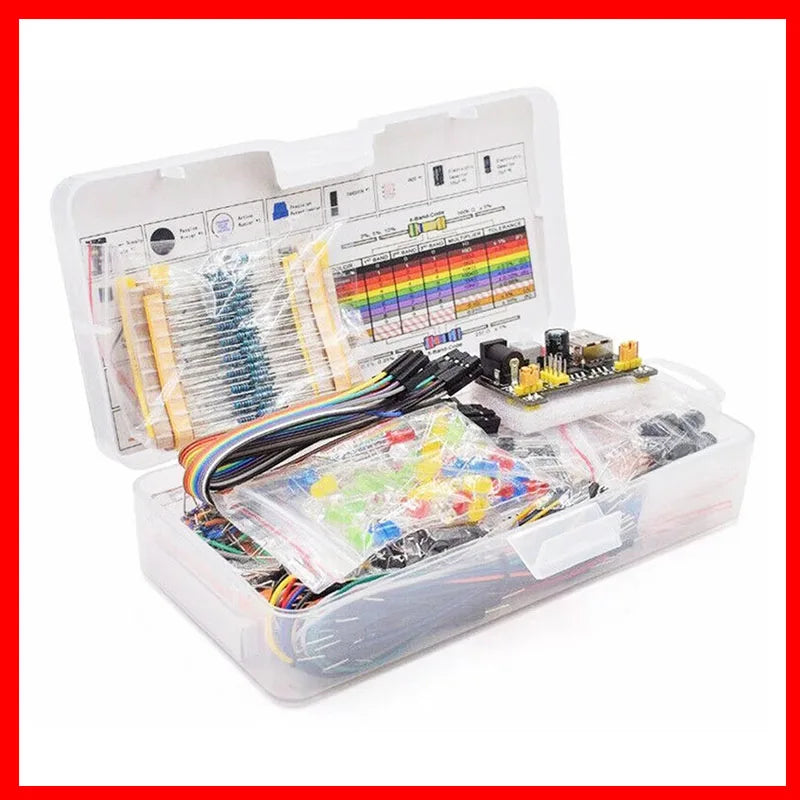 830-Hole Breadboard Kit with Electronic Components – Starter Pack for UNO & DIY Projects