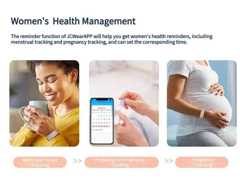 2208A Smart Bracelet – Heart Rate & Blood Pressure Monitor, Pedometer Fitness Tracker for Men & Women