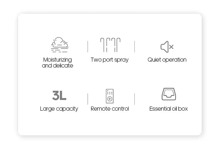 KINSCOTER 3L Large-Capacity Air Humidifier with Remote & Timer
