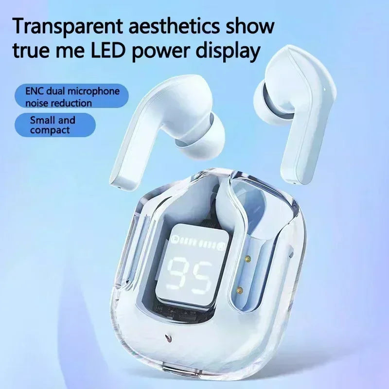 T2 TWS Bluetooth Earbuds – Transparent Wireless Headphones with HiFi Sound & Bluetooth 5.3