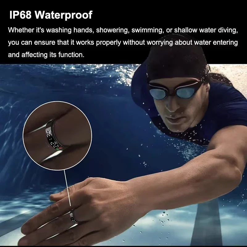 LAXASFIT SR08 Smart Ring – 2025 Health Tracker