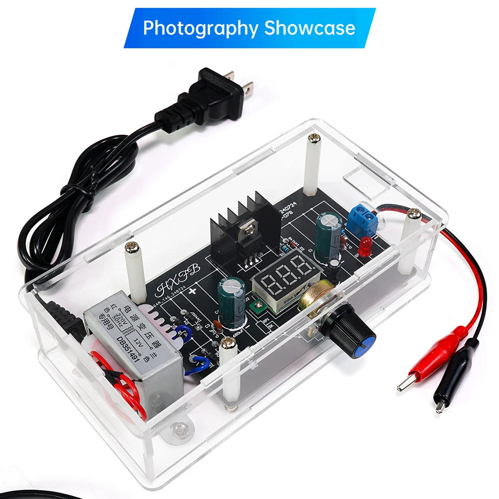 LM317 Adjustable Power Supply DIY Kit – DC Regulated Module for Welding Practice