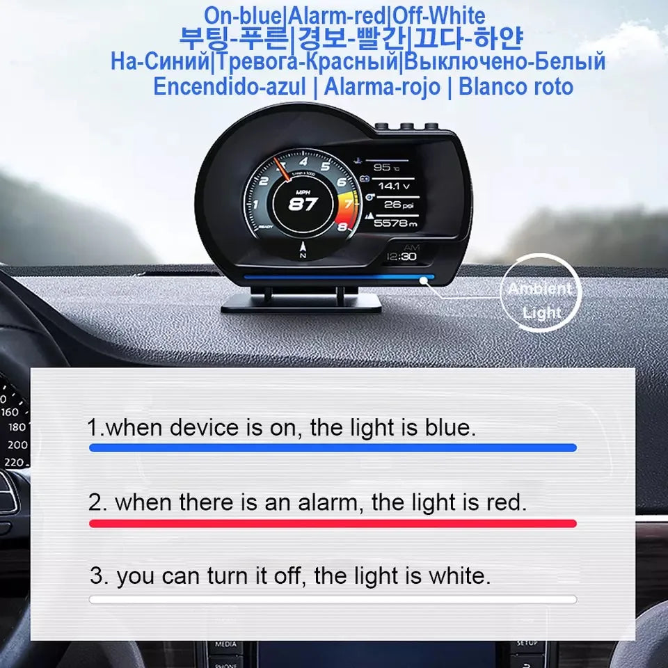 Newest A501 Car Head-Up Display (HUD) with Speed & Safety Alerts
