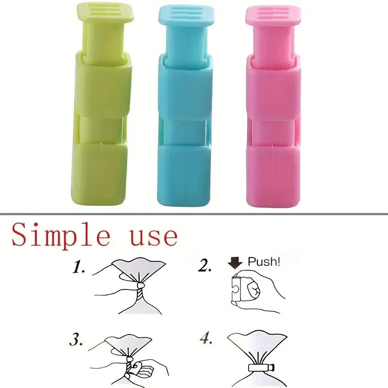 10pcs Food Sealing Clips – Plastic Snack Bag Clips for Fresh-Keeping & Moisture Protection