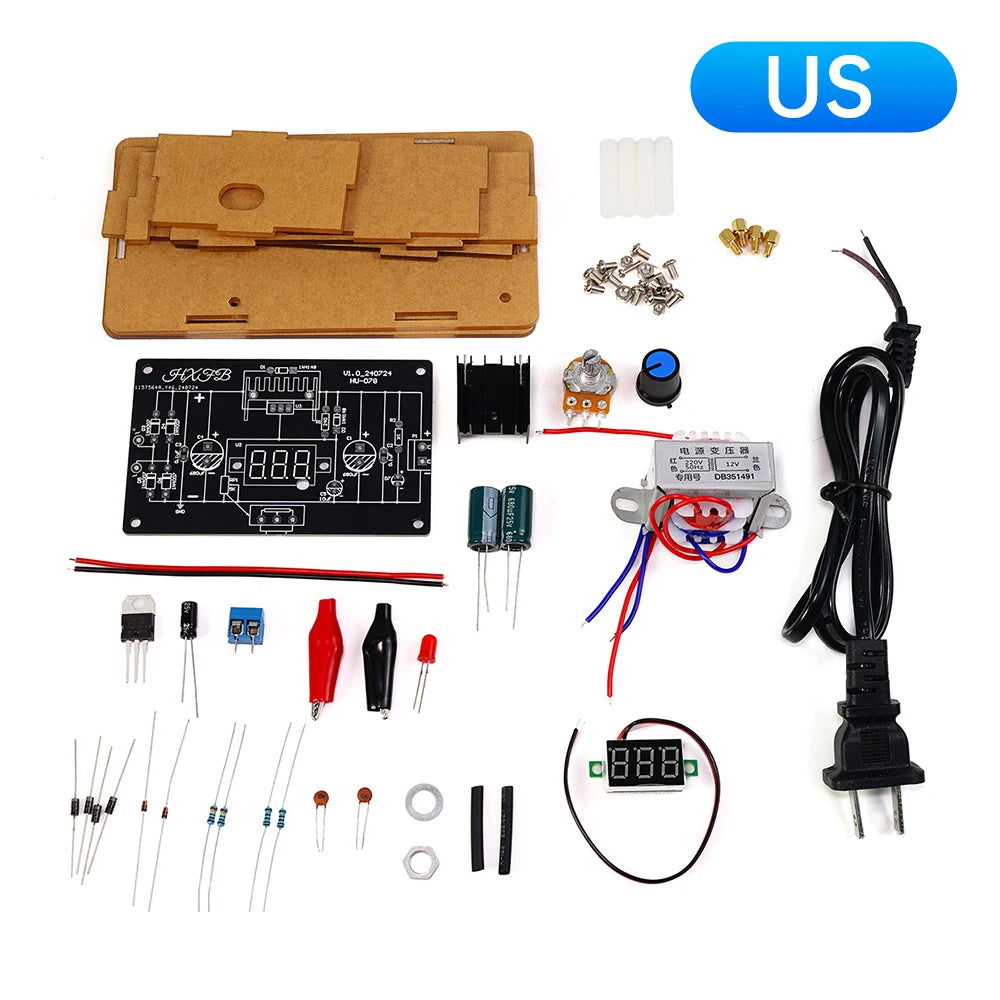 LM317 Adjustable Power Supply DIY Kit – DC Regulated Module for Welding Practice